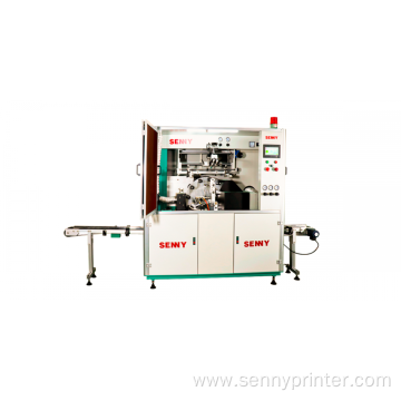 Round Jar 1 Color Rotary Screen Printing Machine